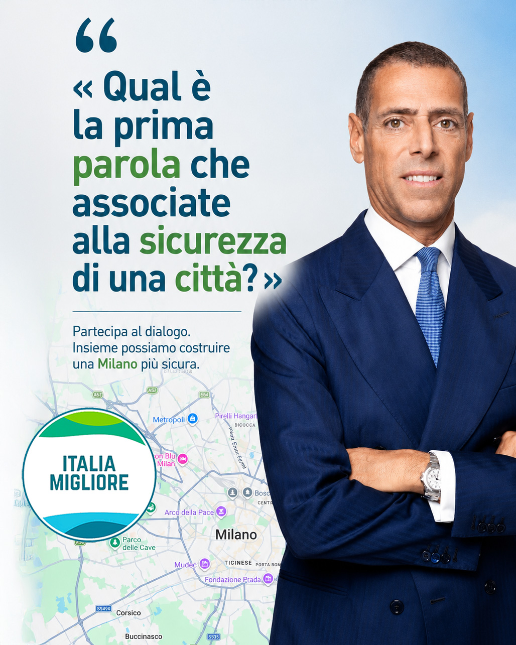 Qual è la prima parola che associate alla sicurezza di una città?